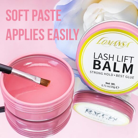 Lomansa LASH LIFT BALM PROFESSIONAL EYELASH GLUE ADHESIVE, STRONG HOLD, NEW - Picture 4 of 9